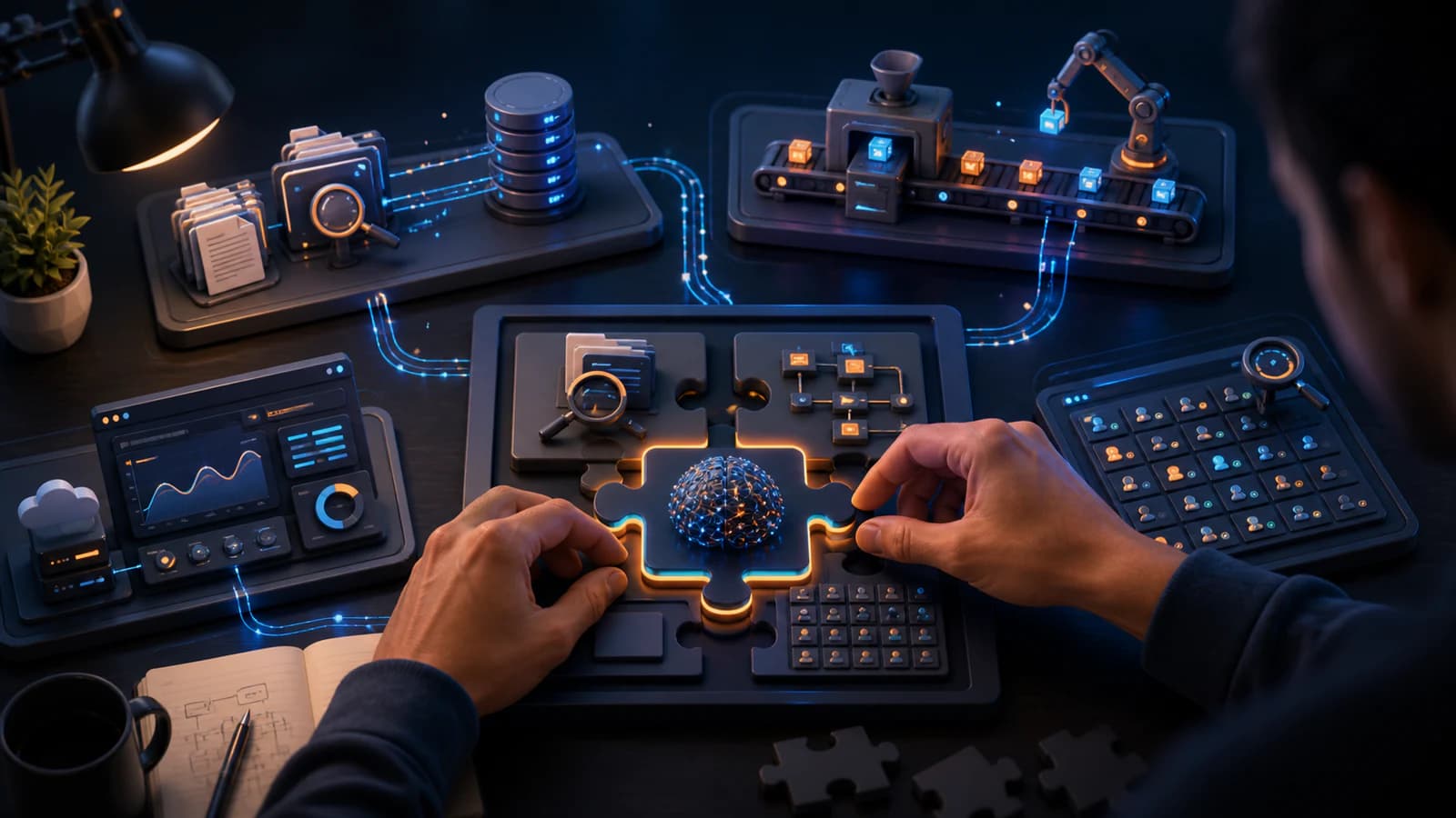 Developer assembling production-minded Python AI portfolio projects